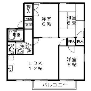 3LDK 間取り図