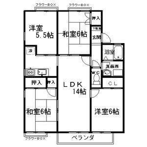 4LDK 間取り図
