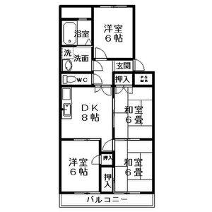 4DK 間取り図