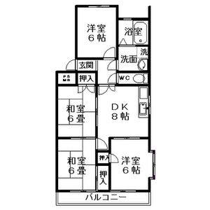 4DK 間取り図