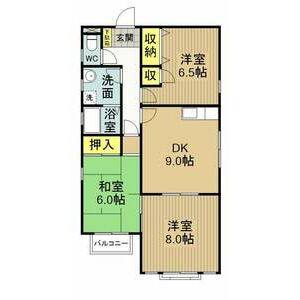 3DK 間取り図