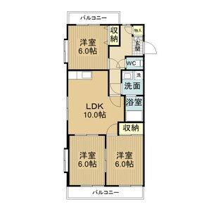 4DK 間取り図