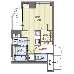 ワンルーム 間取り図