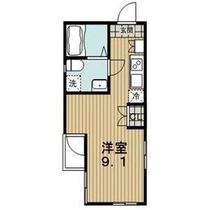 ワンルーム 間取り図