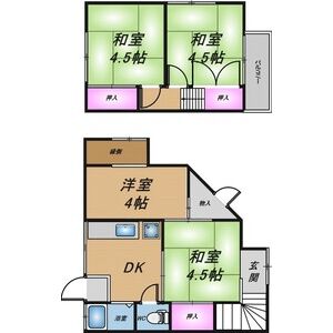 4DK 間取り図
