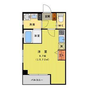 ワンルーム 間取り図
