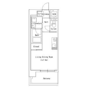 ワンルーム 間取り図