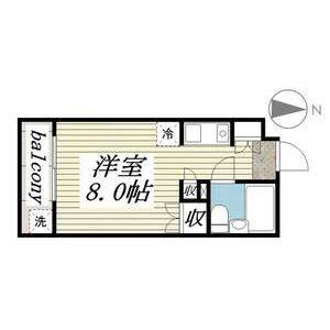 ワンルーム 間取り図