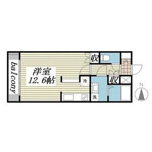 1K 間取り図