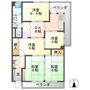 5DK 間取り図