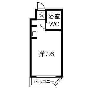 ワンルーム 間取り図