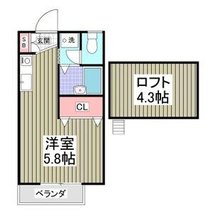 ワンルーム 間取り図