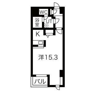 ワンルーム 間取り図