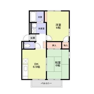 2DK 間取り図