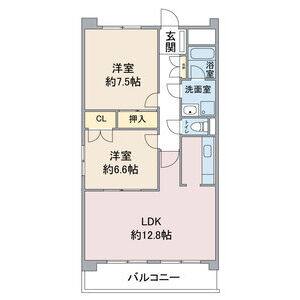 2LDK 間取り図