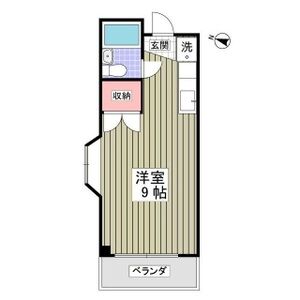 ワンルーム 間取り図