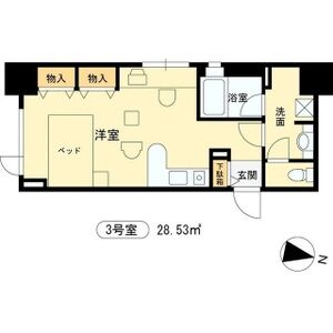 ワンルーム 間取り図