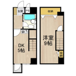 1DK 間取り図