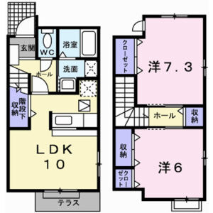 2LDK 間取り図