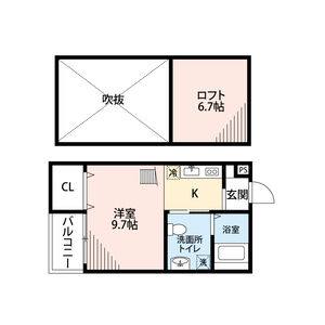 ワンルーム 間取り図