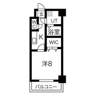 1K 間取り図