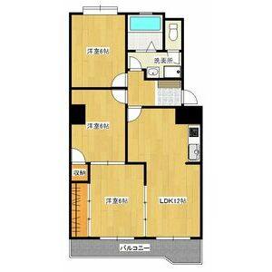 3LDK 間取り図