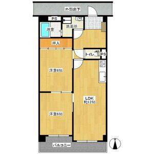 2LDK 間取り図