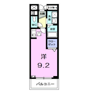 ワンルーム 間取り図