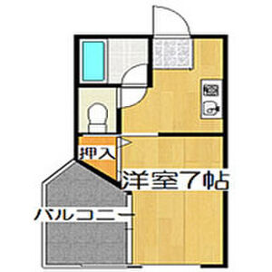 1K 間取り図