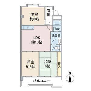 3LDK 間取り図