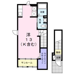 ワンルーム 間取り図