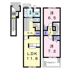 2LDK 間取り図