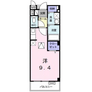 ワンルーム 間取り図