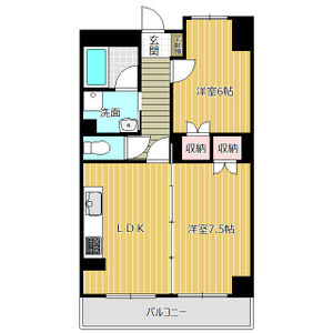 2DK 間取り図
