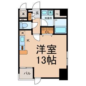 ワンルーム 間取り図