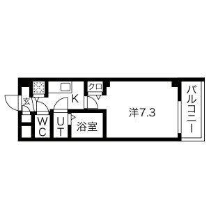1K 間取り図
