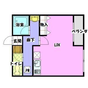ワンルーム 間取り図