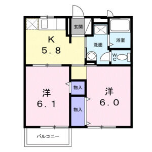 2K 間取り図