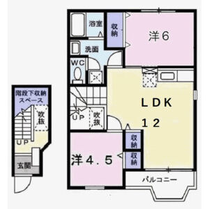 2LDK 間取り図