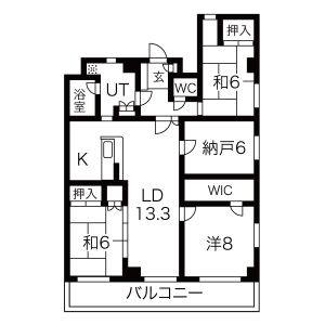 3LDK 間取り図