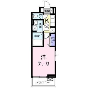1K 間取り図