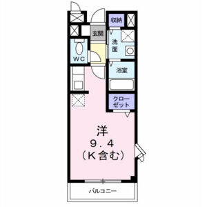 ワンルーム 間取り図
