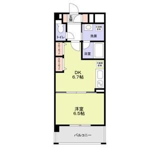 1DK 間取り図