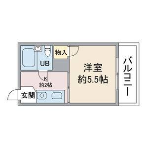1K 間取り図
