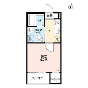 1K 間取り図