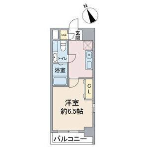 1K 間取り図
