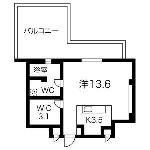 ワンルーム 間取り図
