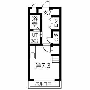 ワンルーム 間取り図
