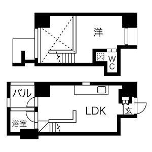 ワンルーム 間取り図