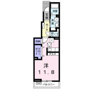 ワンルーム 間取り図